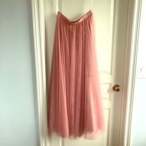 Revelry Bridesmaid Skylar Maxi Skirt, Blush, sz 6